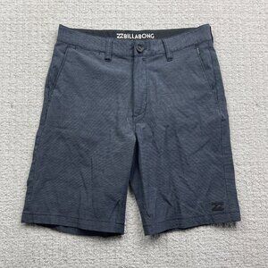Billabong Boys Recycler Crossfire Submersibles Shorts Bermuda Sz 26 Grey/Blue